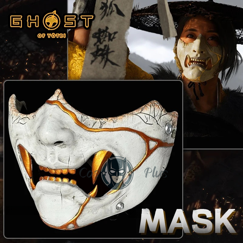 Cosplay Anime Female Characters - Game Ghost of Yotei Atsu Mask