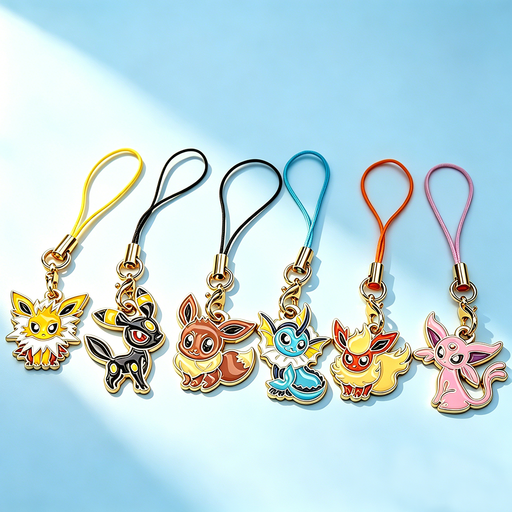 Anime Cosplay Pokemon - 6Pcs Hot Anime Pokemon Eevee Phone
