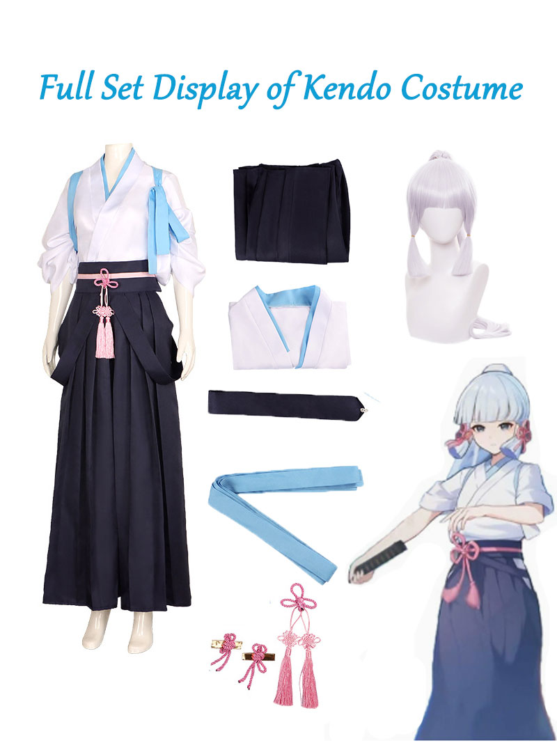 Cosplay Anime Female Characters - Kamisato Ayaka Cosplay Kimono Anime Costume