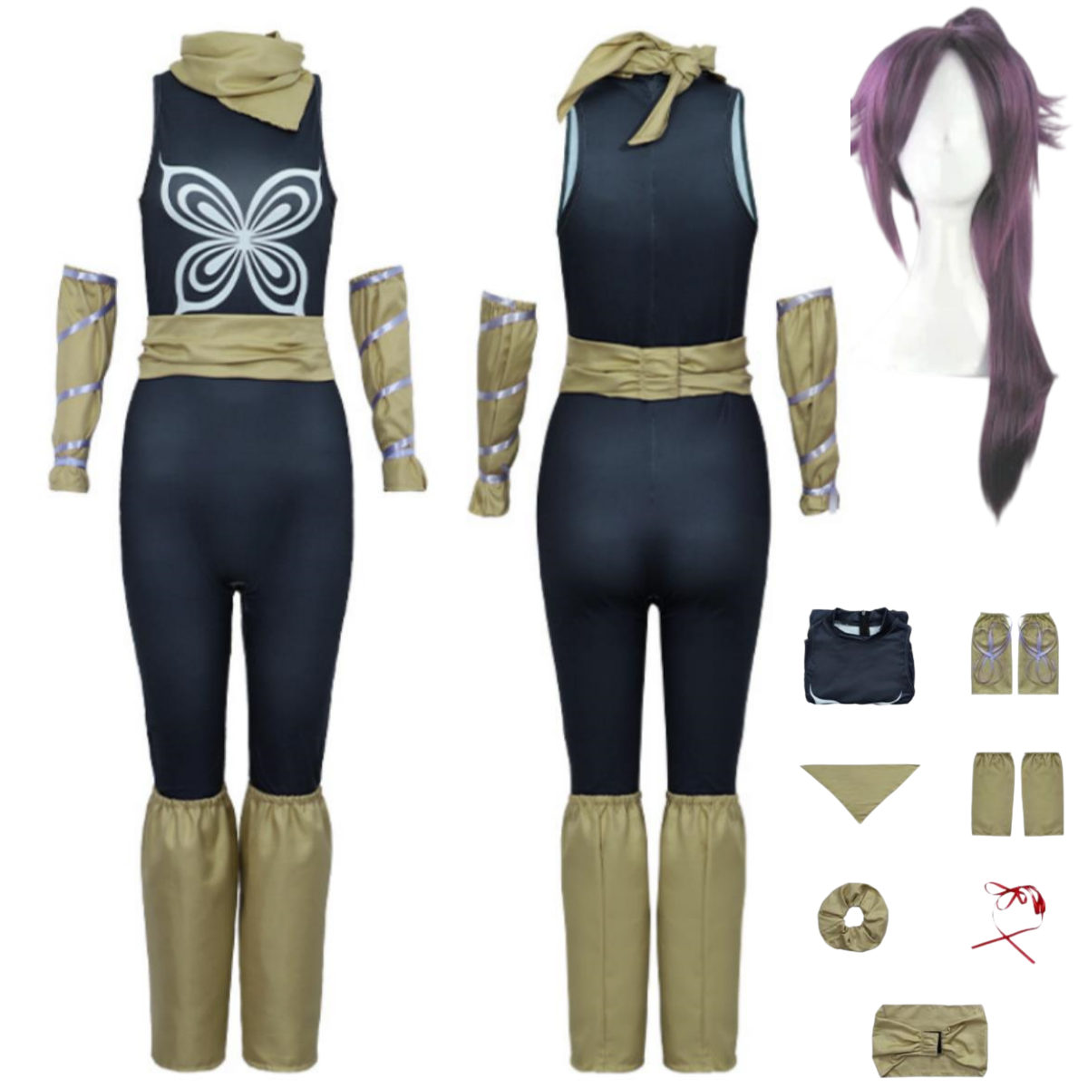Cosplay Anime Black Hair - Anime Bleach Shihouin Yoruichi Cosplay Costume