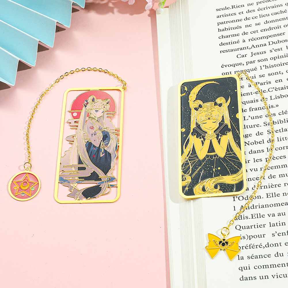 Anime Cosplay Girl Photo - Anime Sailor Moon Metal Pendant Bookmark