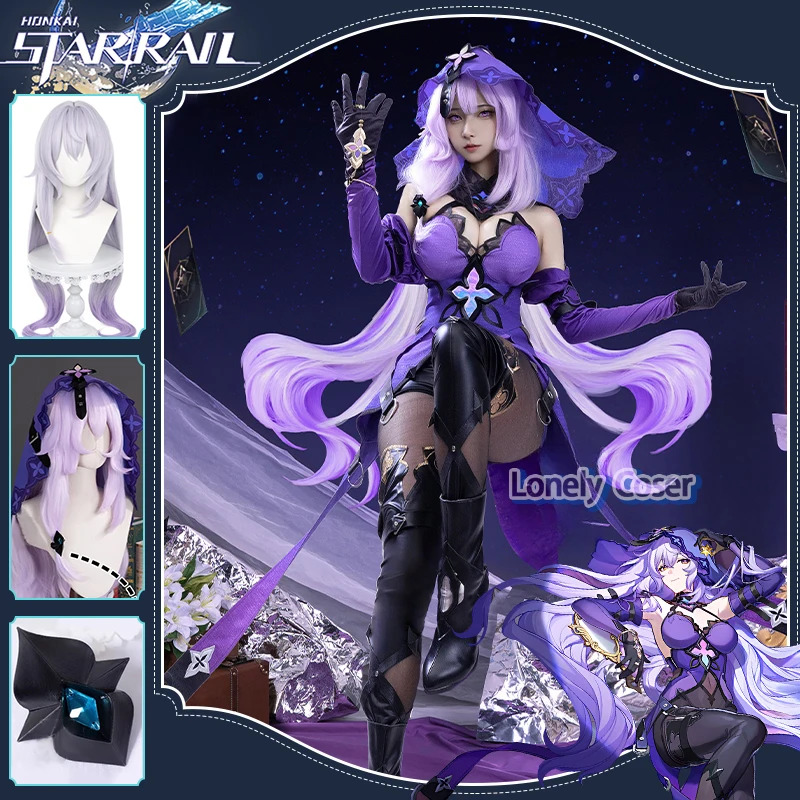 Anime Cosplay Black Girl - Black Swan Cosplay Costume Honkai: Star