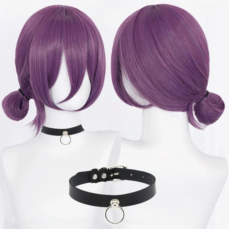 Anime Cosplay Waifu - Anime Reze Cosplay Wig 45cm Purple