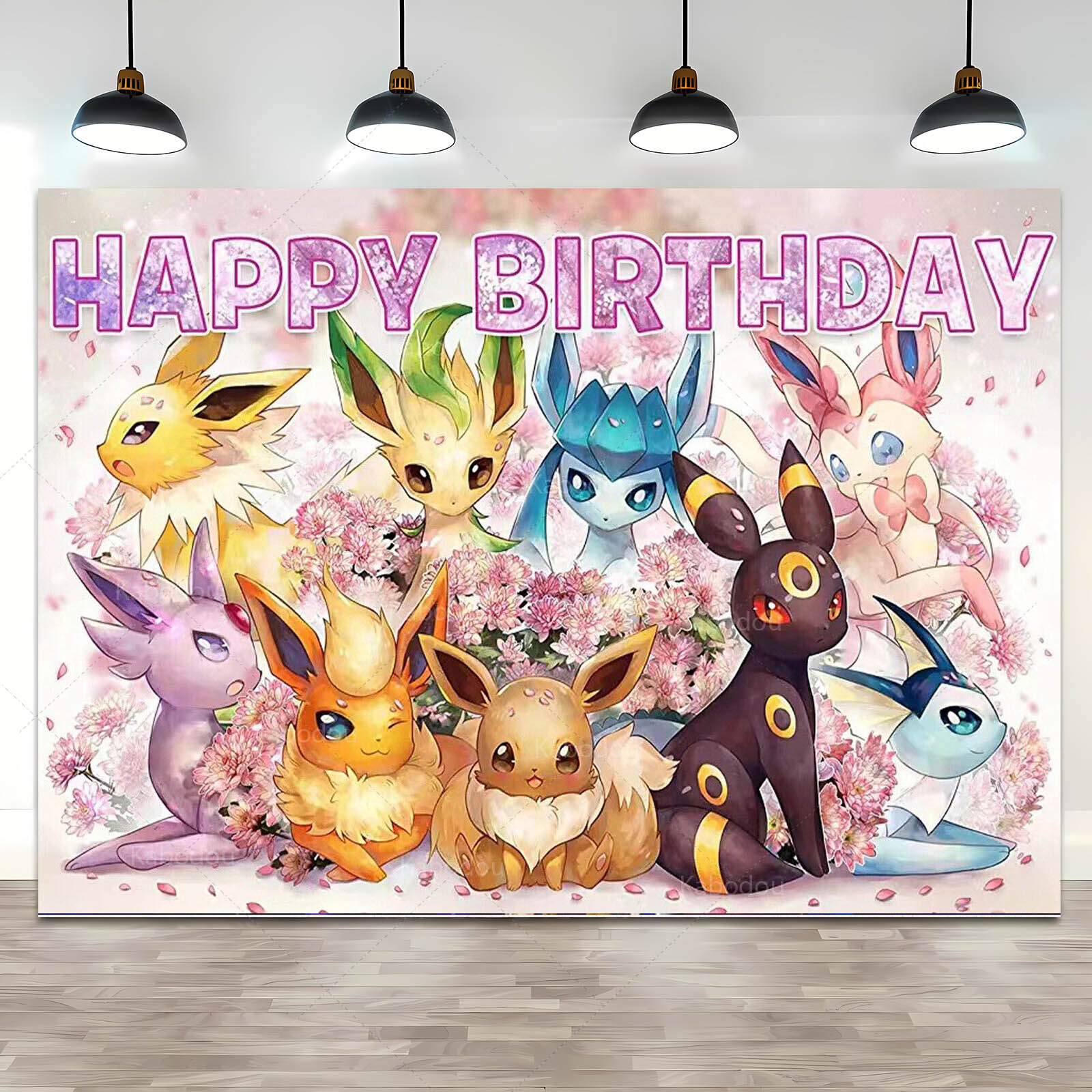 Pokemon Eevee Birthday Party B - Anime Cosplay Pokemon avaliação e preço