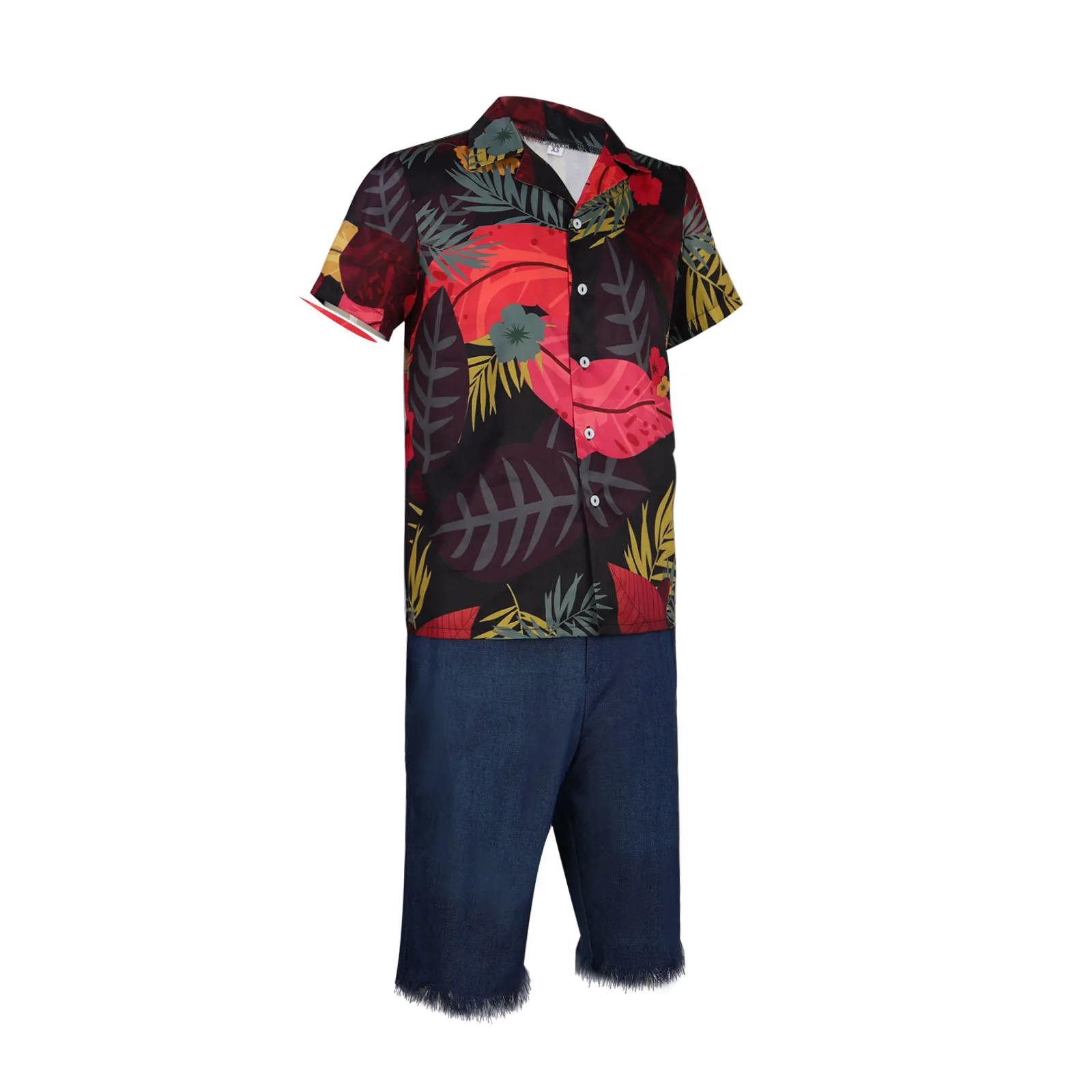 Anime Luffy's Floral Shirt Cos - Anime Cosplay Real Life avaliação e preço