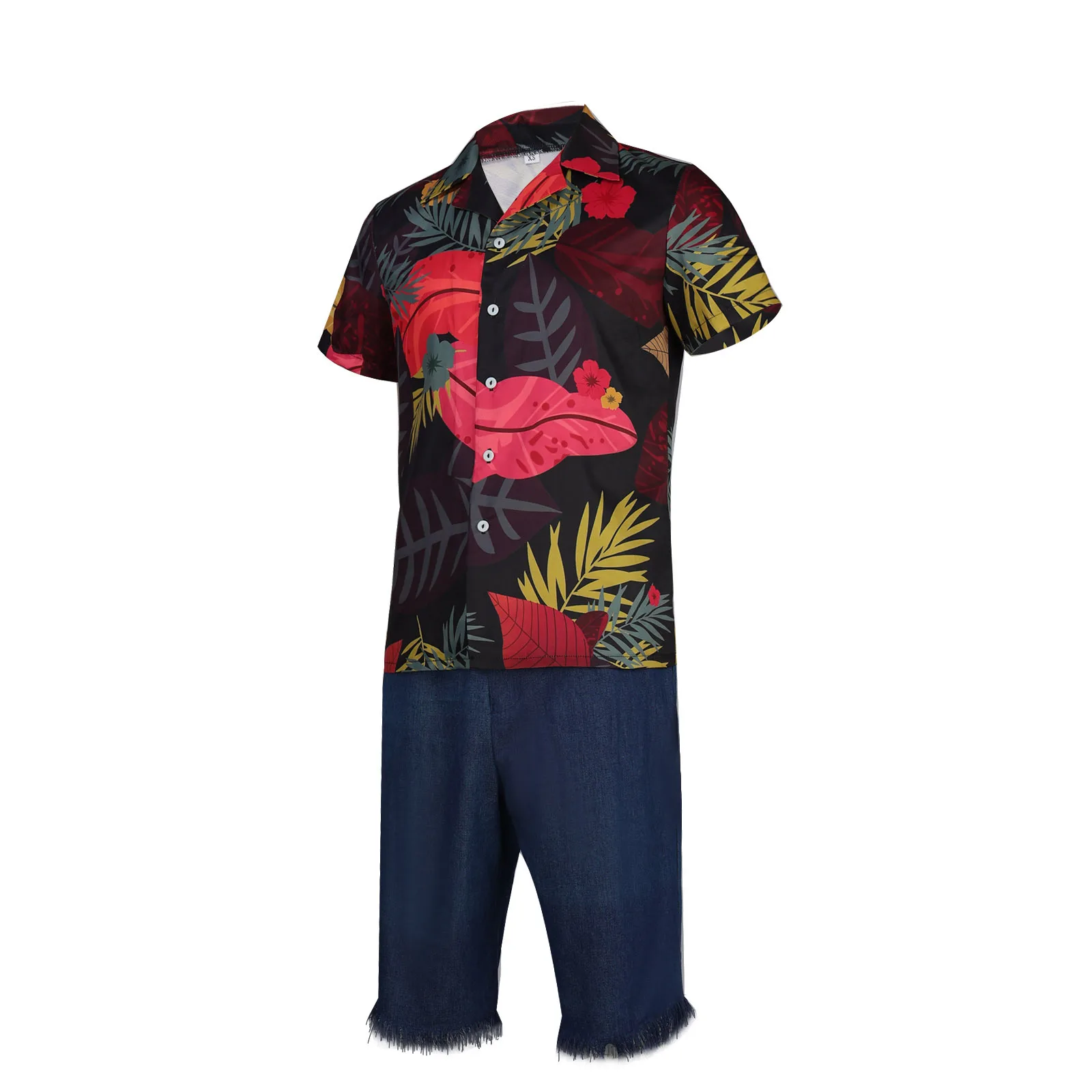 Anime Luffy's Floral Shirt Cos - Anime Cosplay Real Life avaliação e preço