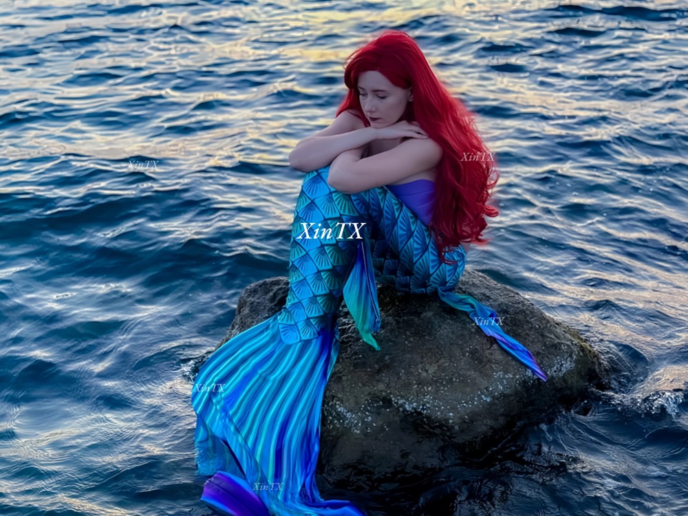 HOT!Adult Mermaid Tail Swimsui - Anime Cosplay Girl Photo avaliação e preço