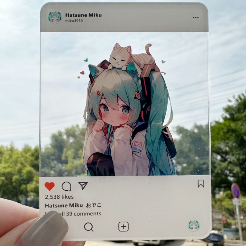 Anime Hatsune Miku Through Car - Anime Cosplay Girl Photo avaliação e preço