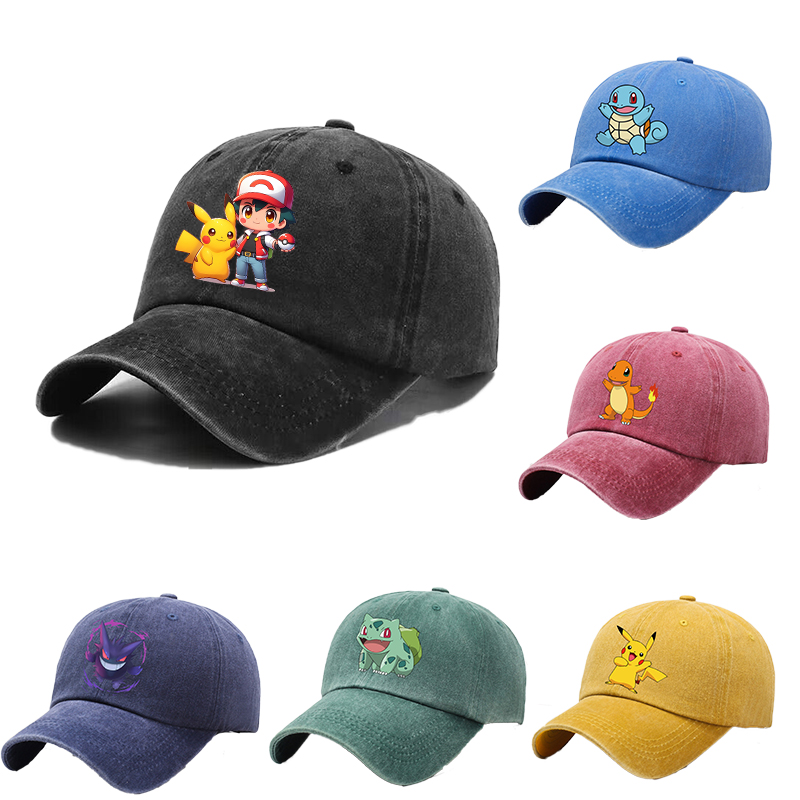 Children Baseball Cap Men Wome - Anime Cosplay Pokemon avaliação e preço