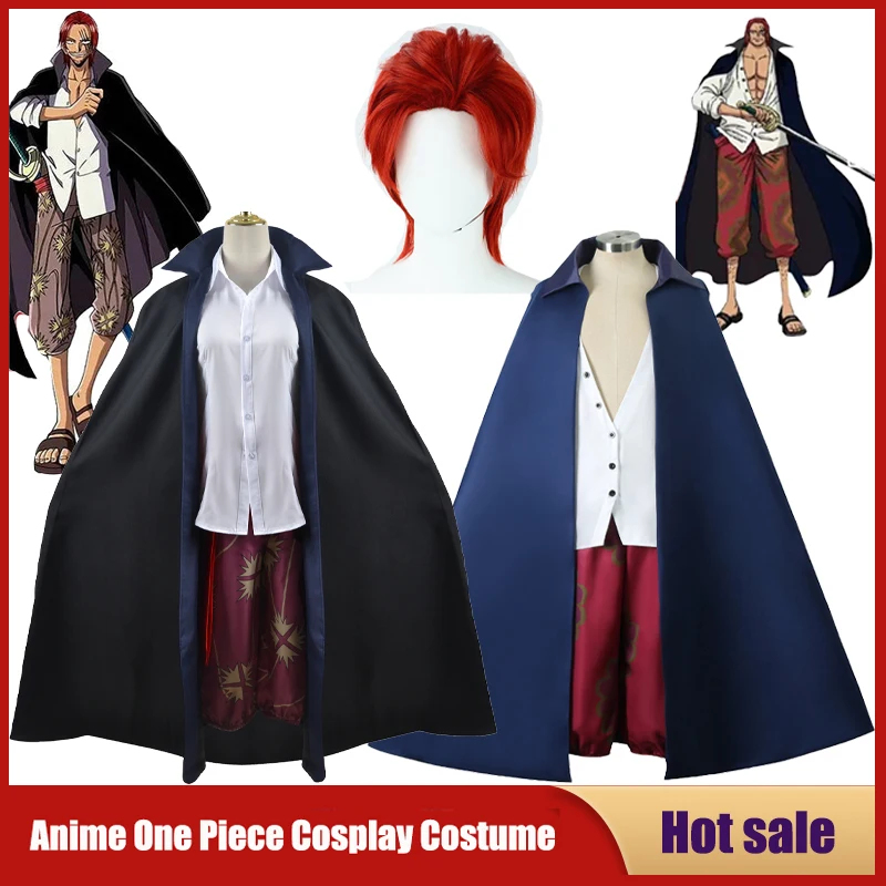 ♥2026 New Halloween Costume Co - Anime Cosplay With Red Hair avaliação e preço