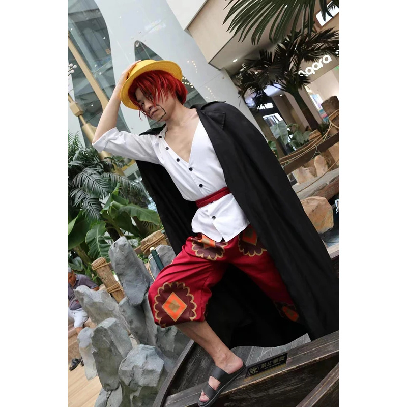 ♥2026 New Halloween Costume Co - Anime Cosplay With Red Hair avaliação e preço