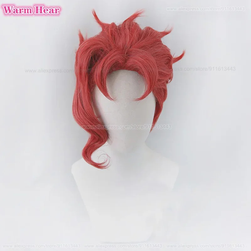Noriaki Kakyoin Synthetic Unis - Anime Cosplay With Red Hair avaliação e preço