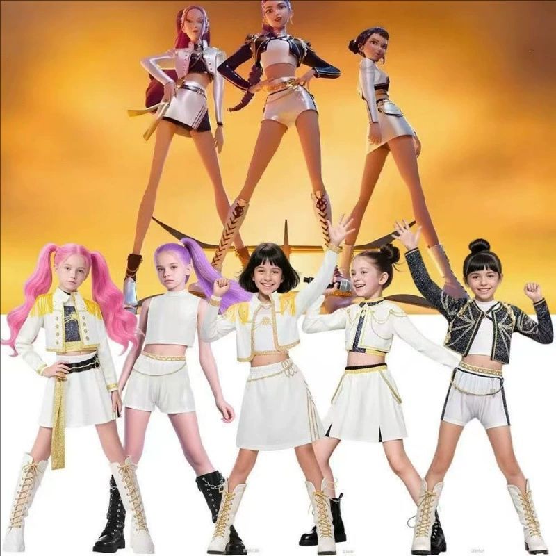 Kids Mira Rumi Zoey Stage Outf - Anime Cosplay Black Girl avaliação e preço
