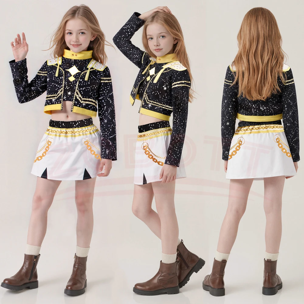 Kids Mira Rumi Zoey Stage Outf - Anime Cosplay Black Girl avaliação e preço