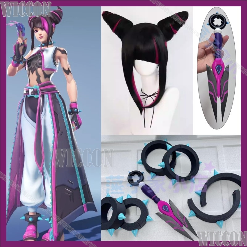 Kiriko Juri Game Han Over Cosp - Cosplay Anime Black Hair avaliação e preço