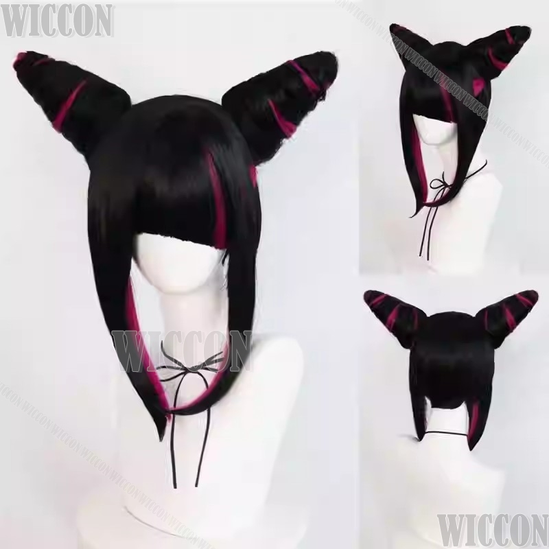 Kiriko Juri Game Han Over Cosp - Cosplay Anime Black Hair avaliação e preço