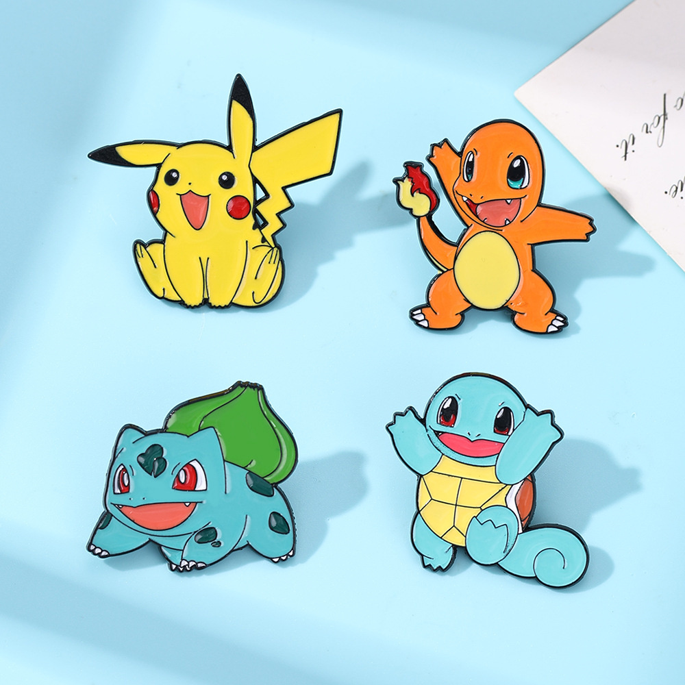 4Pcs Pokemon Enamel Pins Set,  - Anime Cosplay Pokemon avaliação e preço