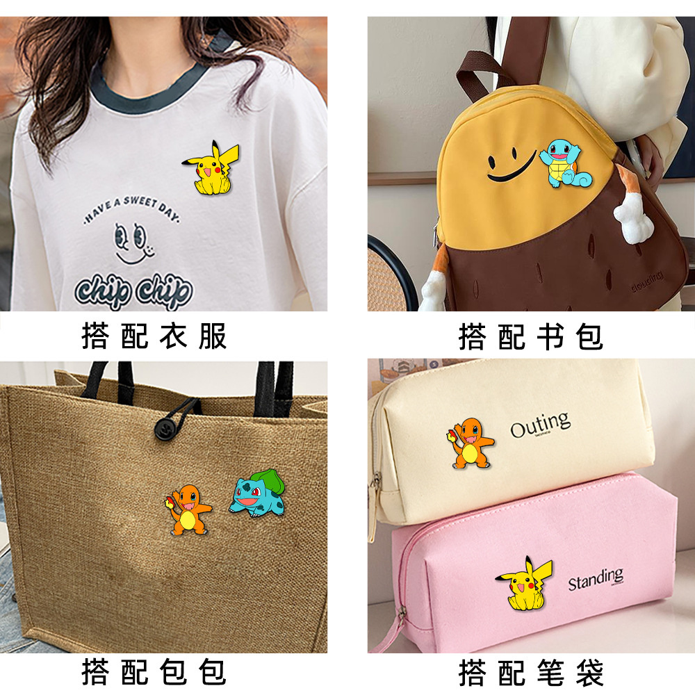 4Pcs Pokemon Enamel Pins Set,  - Anime Cosplay Pokemon avaliação e preço