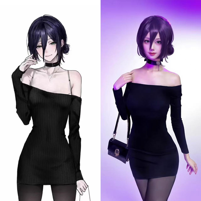 Anime Chainsaw Man Reze Cospla - Anime Cosplay Black Girl avaliação e preço
