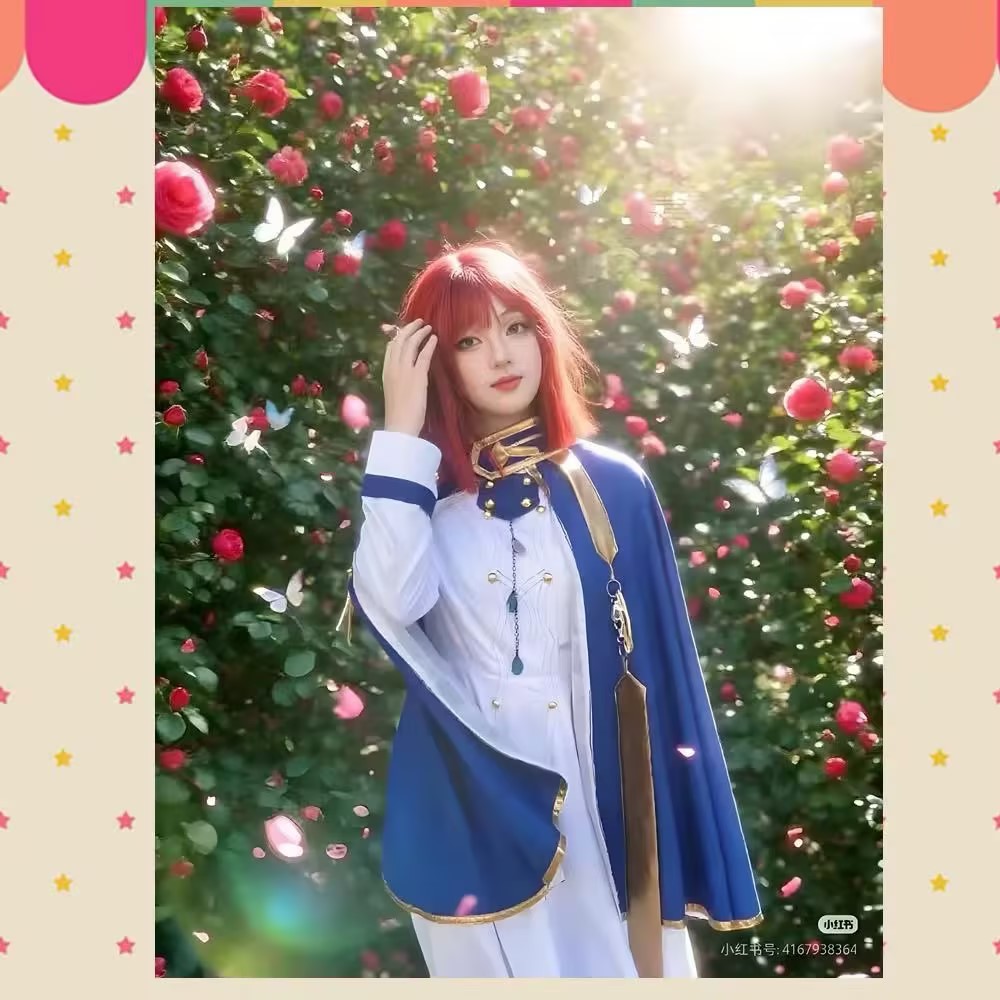 Shirayuki Cosplay Costumes Ani - Anime Cosplay With Red Hair avaliação e preço