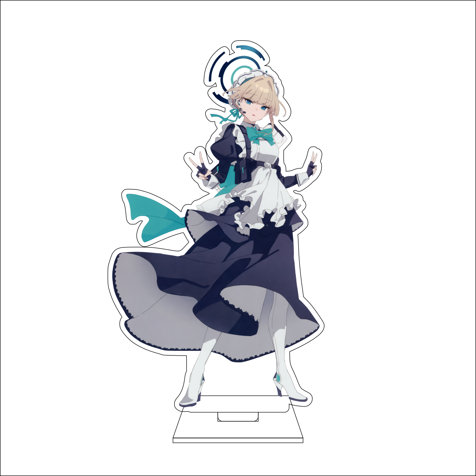 16CM Anime Blue Archive Cospla - Cosplay Anime Female Characters avaliação e preço