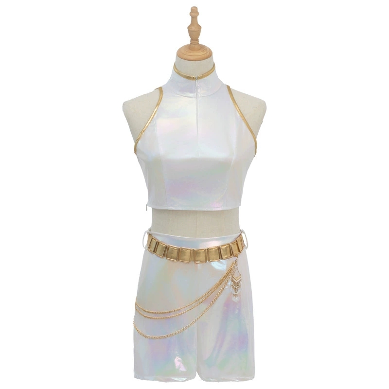 Cosplay Costume PU Leather Whi - Anime Cosplay Waifu avaliação e preço