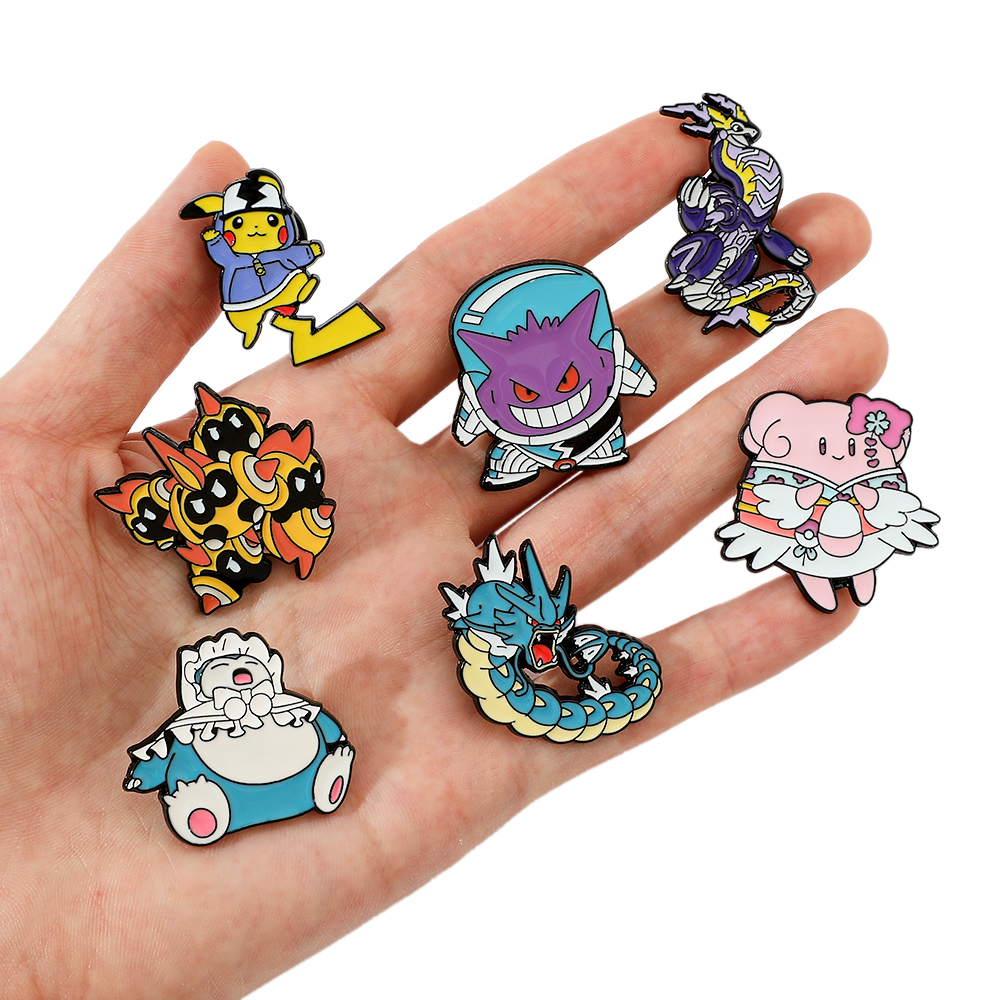 7 Pcs Cartoon Creative Persona - Anime Cosplay Pokemon avaliação e preço