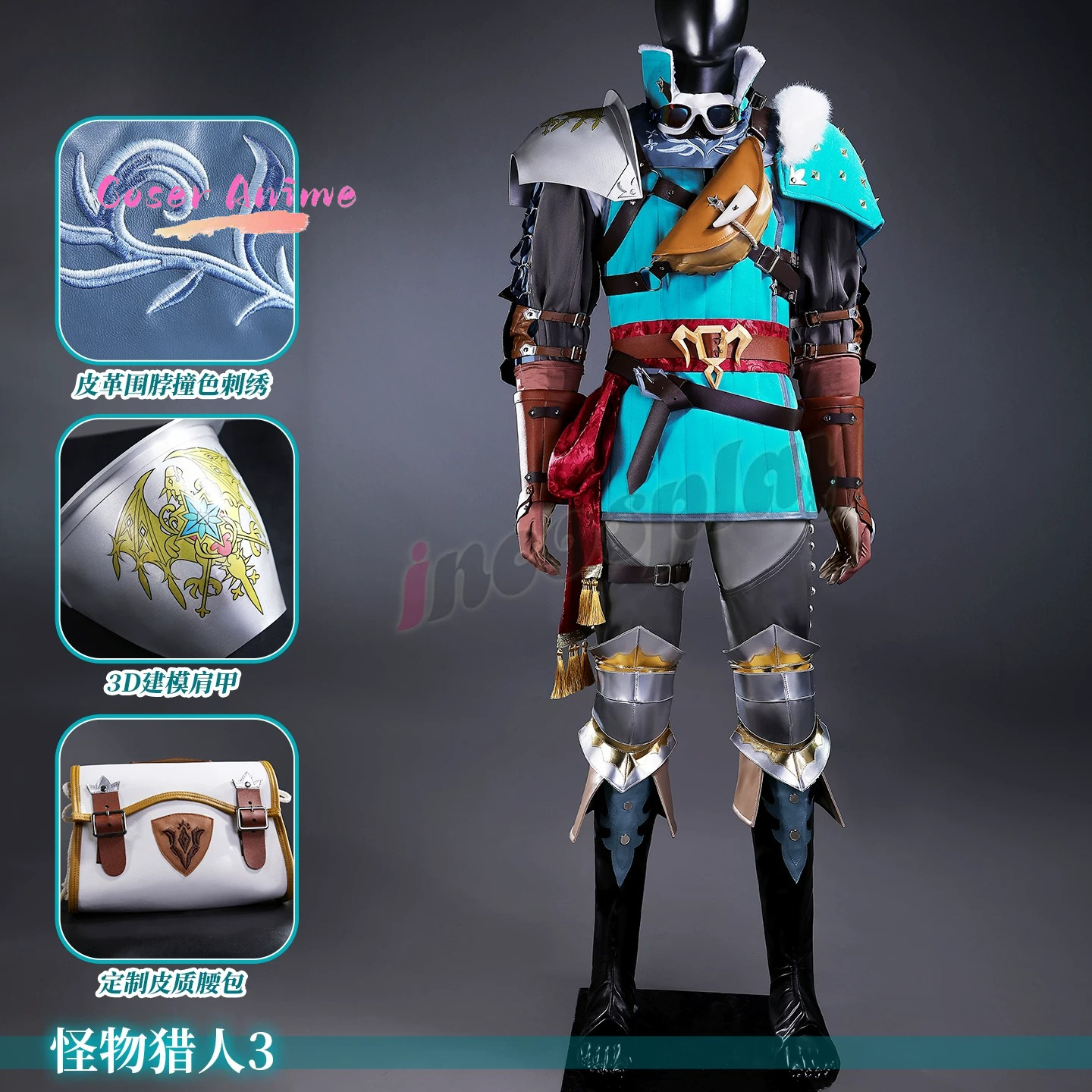Monster Hunter Tri male lead C - Anime Cosplay Male avaliação e preço