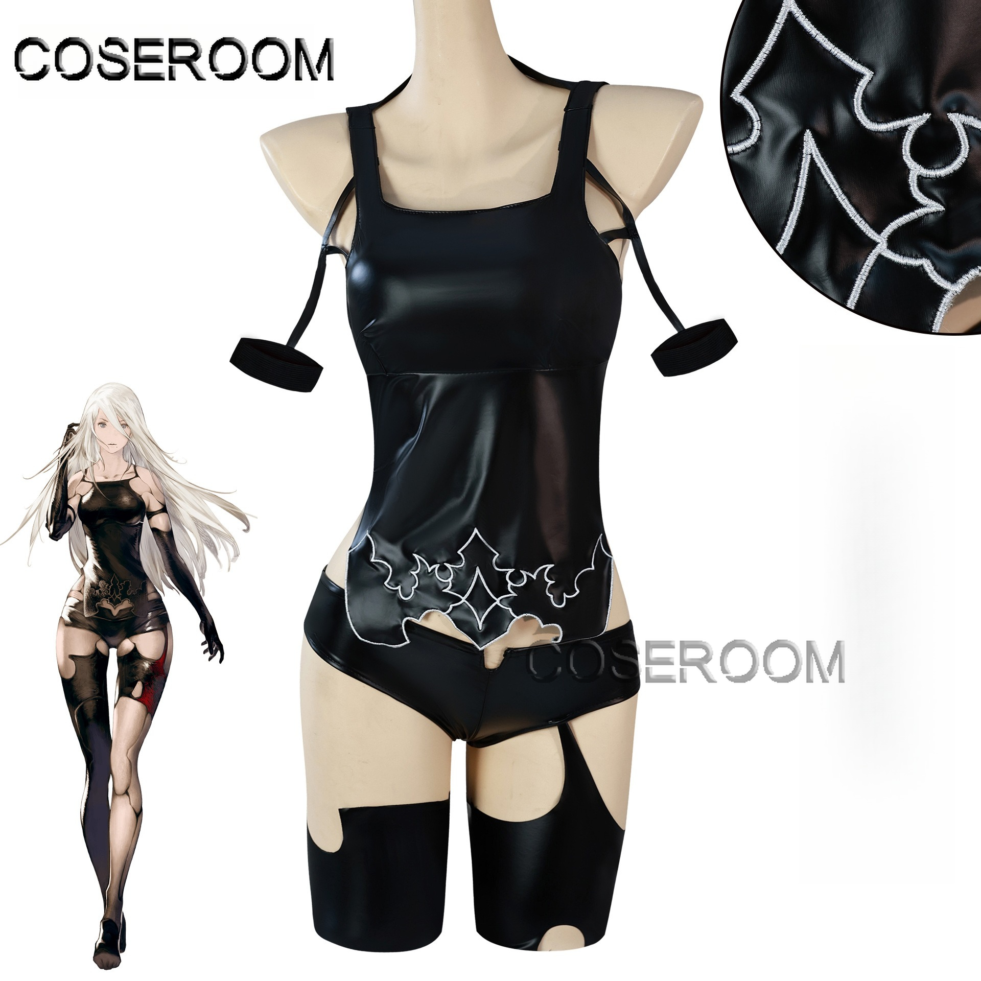 Game NieR Automata A2 Cosplay  - Anime Cosplay Black Girl avaliação e preço