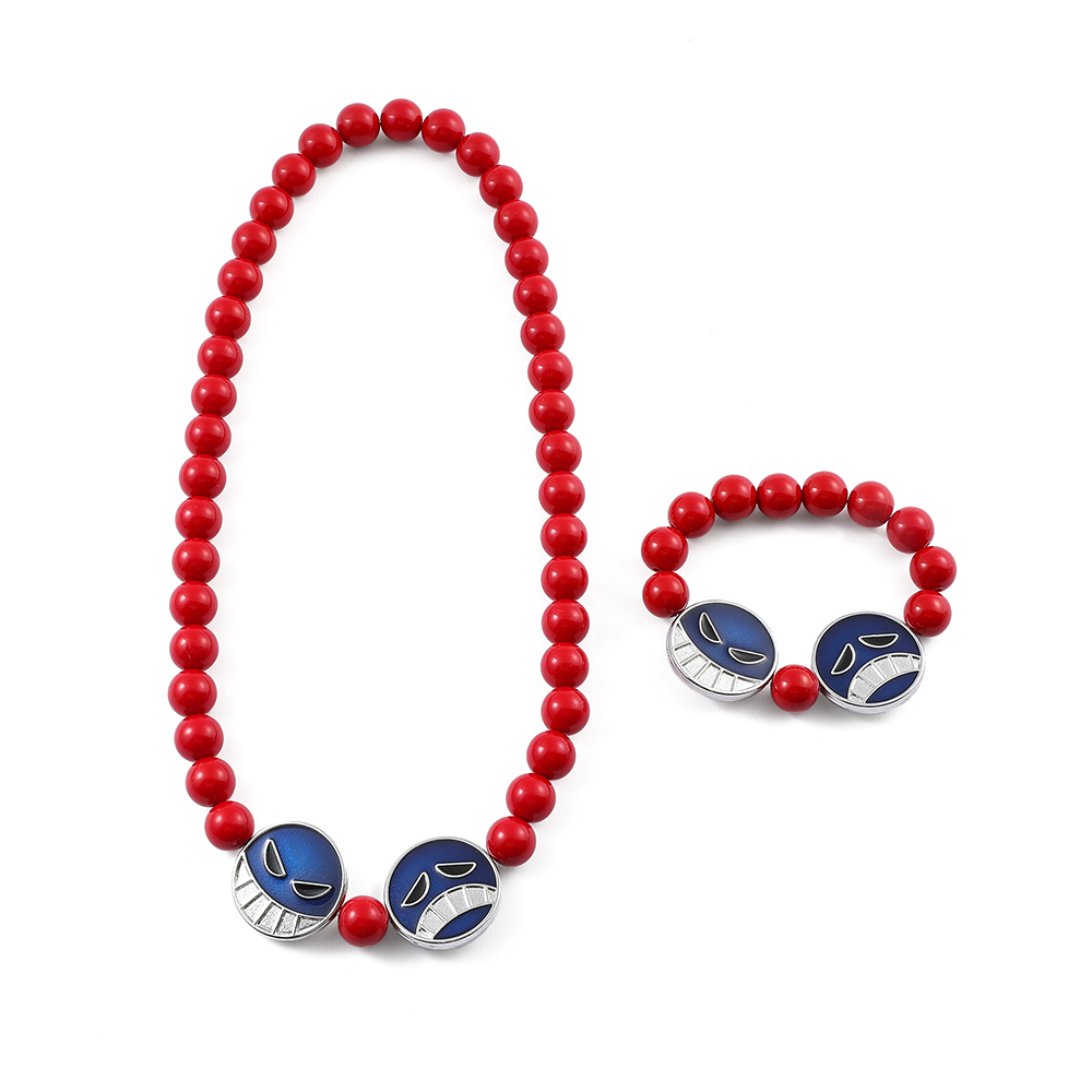 Anime red bead face bracelet a - Anime Cosplay Website avaliação e preço