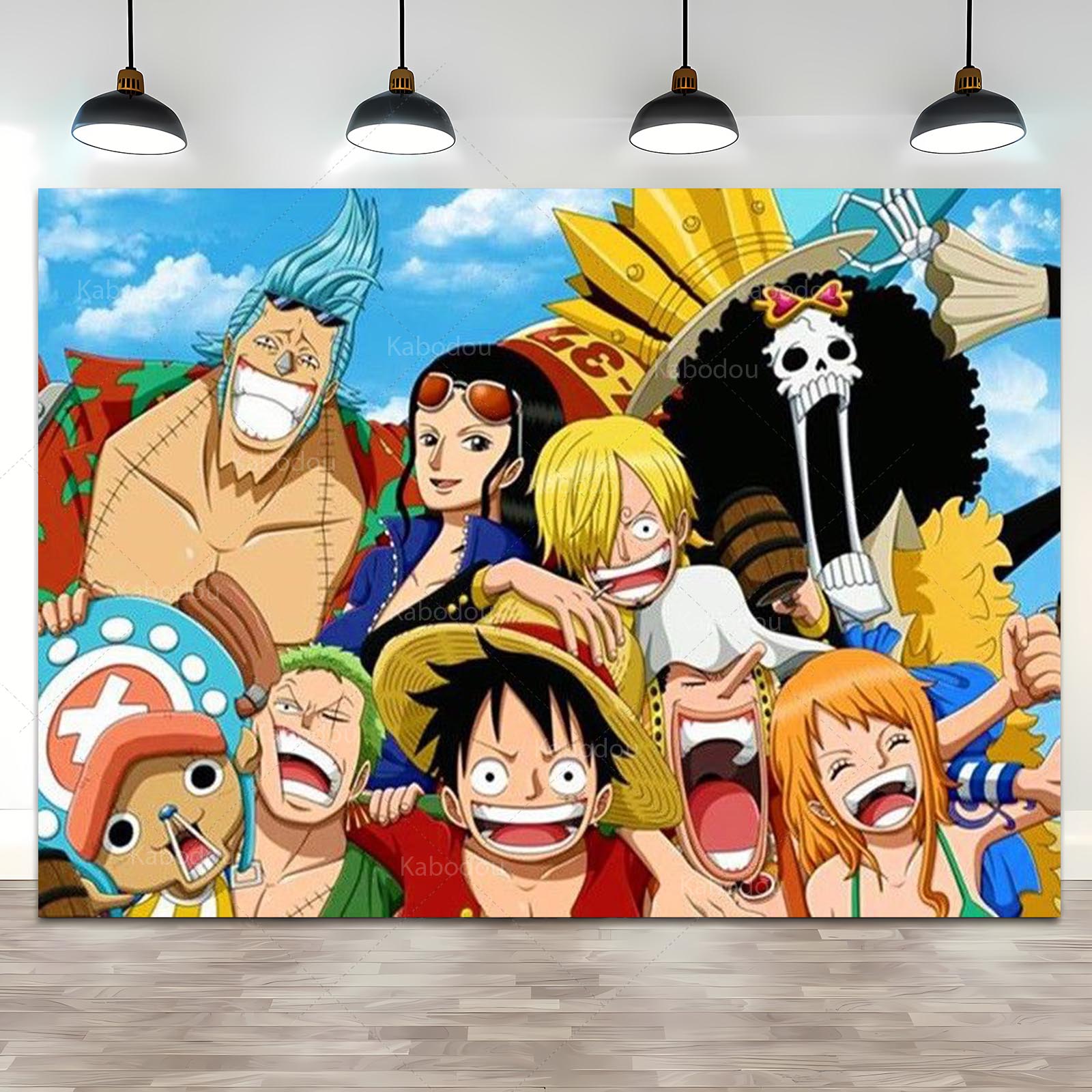 Anime One Piece Luffy Backdrop - Anime Cosplay Pokemon avaliação e preço