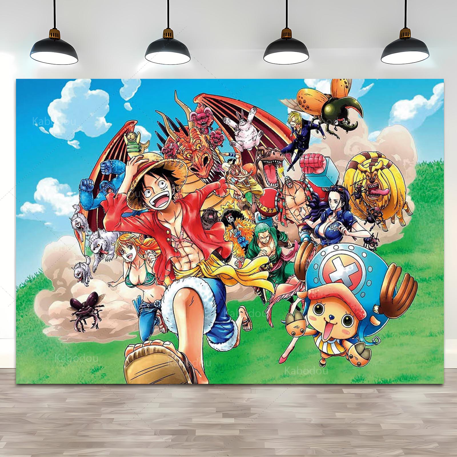 Anime One Piece Luffy Backdrop - Anime Cosplay Pokemon avaliação e preço