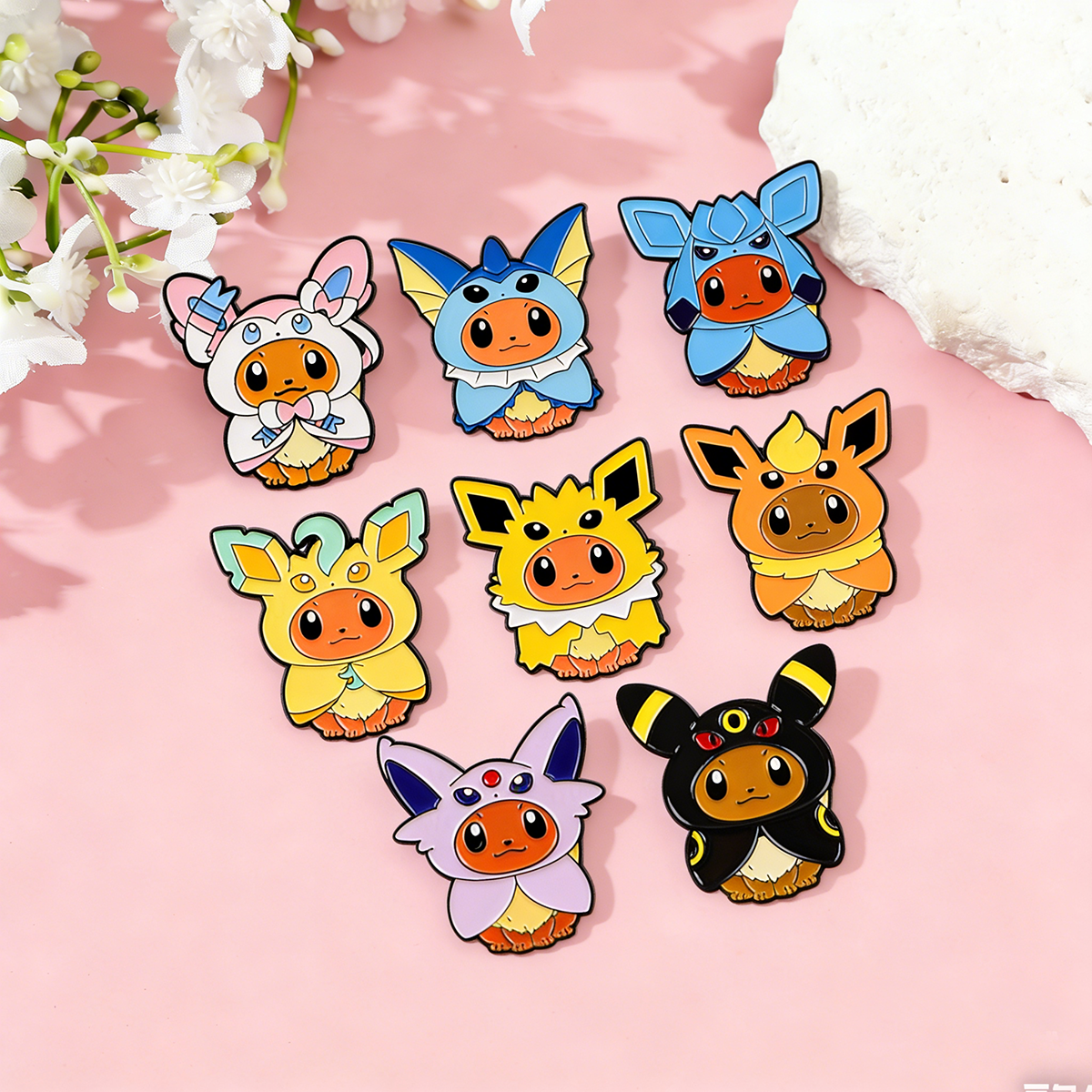 8Pcs Creative Cartoon Pokemon  - Anime Cosplay Pokemon avaliação e preço