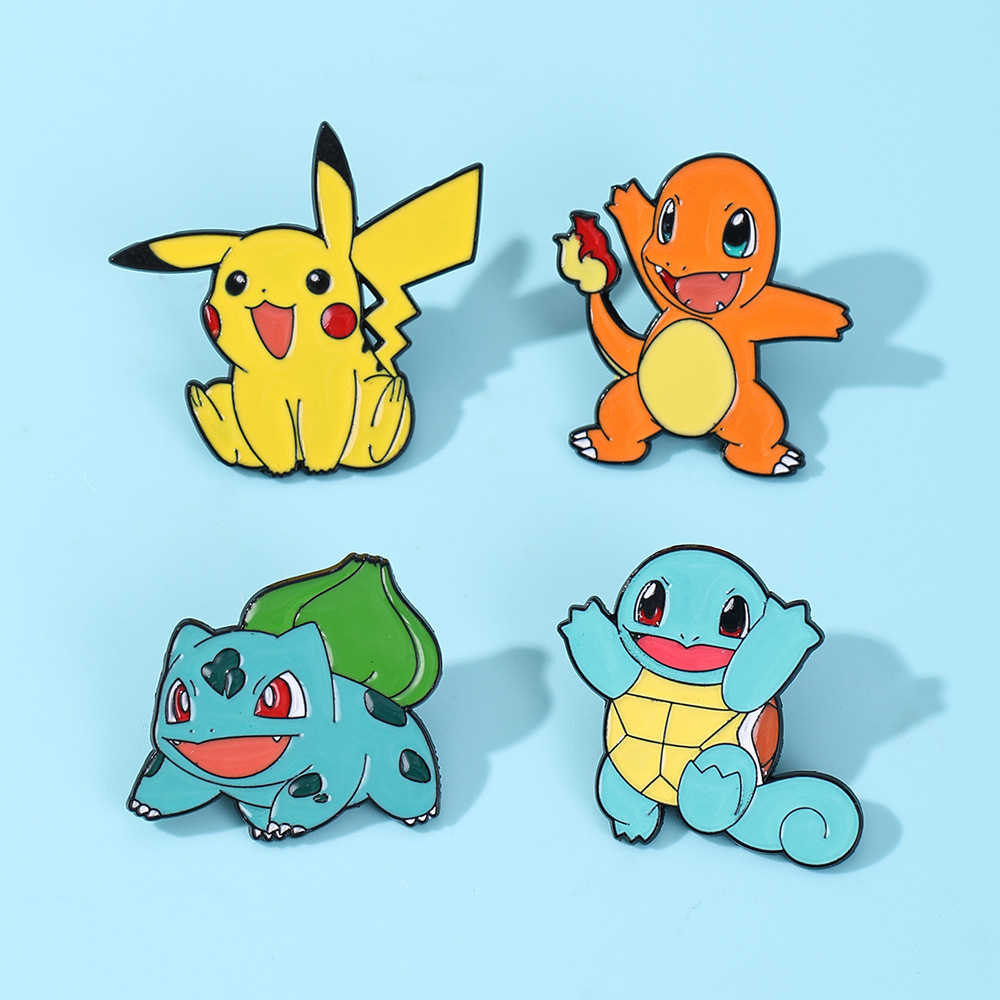 4Pcs Pokemon Enamel Pins Set,  - Anime Cosplay Pokemon avaliação e preço