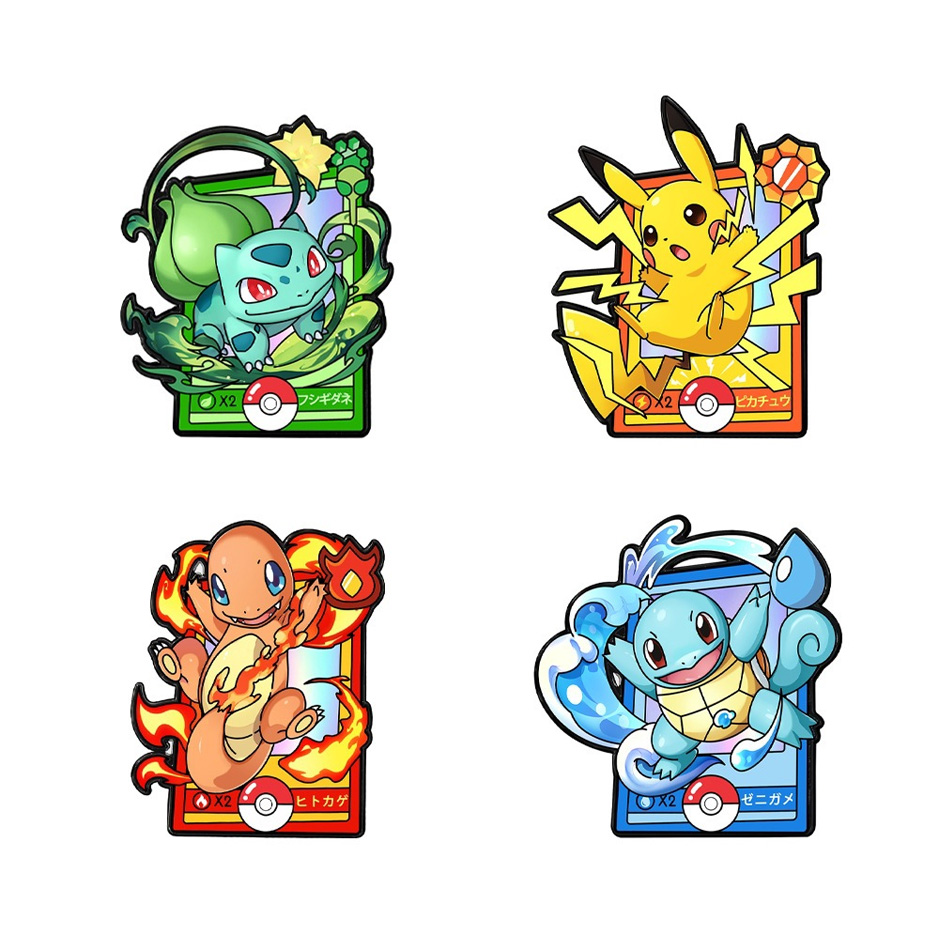 4Pcs Pokemon Enamel Pins Set,  - Anime Cosplay Pokemon avaliação e preço