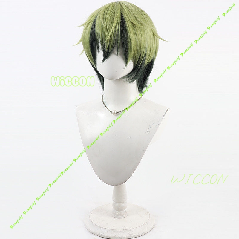 Naoya Zenin Cosplay Wig Green  - Cosplay Anime Black Hair avaliação e preço