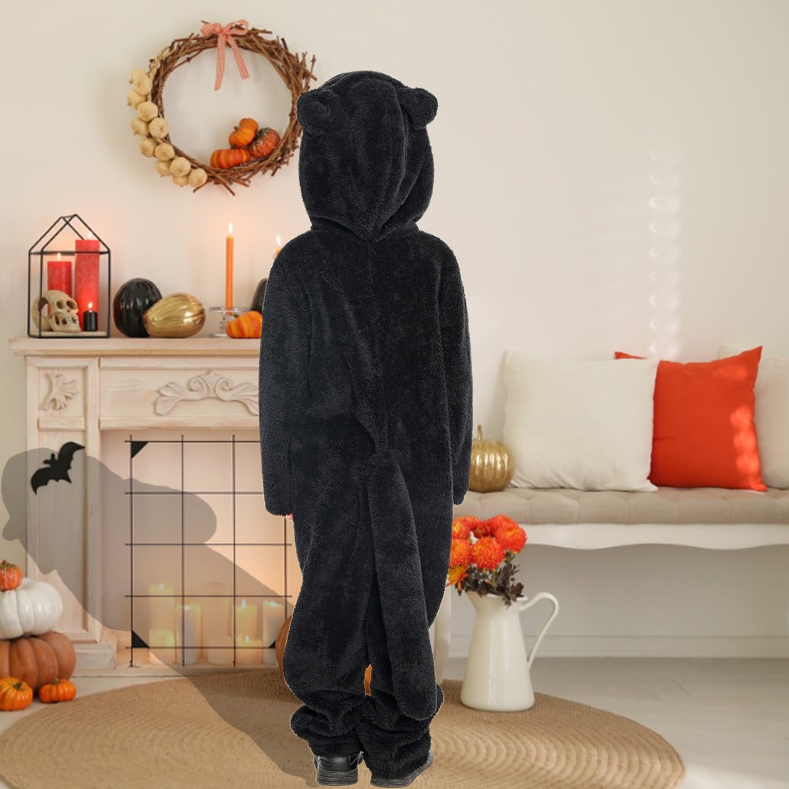 Kids Black Cat Cosplay Costume - Anime Cosplay Black Girl avaliação e preço