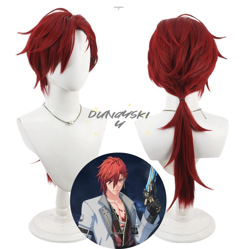 Mortefi Long Red Cosplay Wig W - Anime Cosplay With Red Hair avaliação e preço