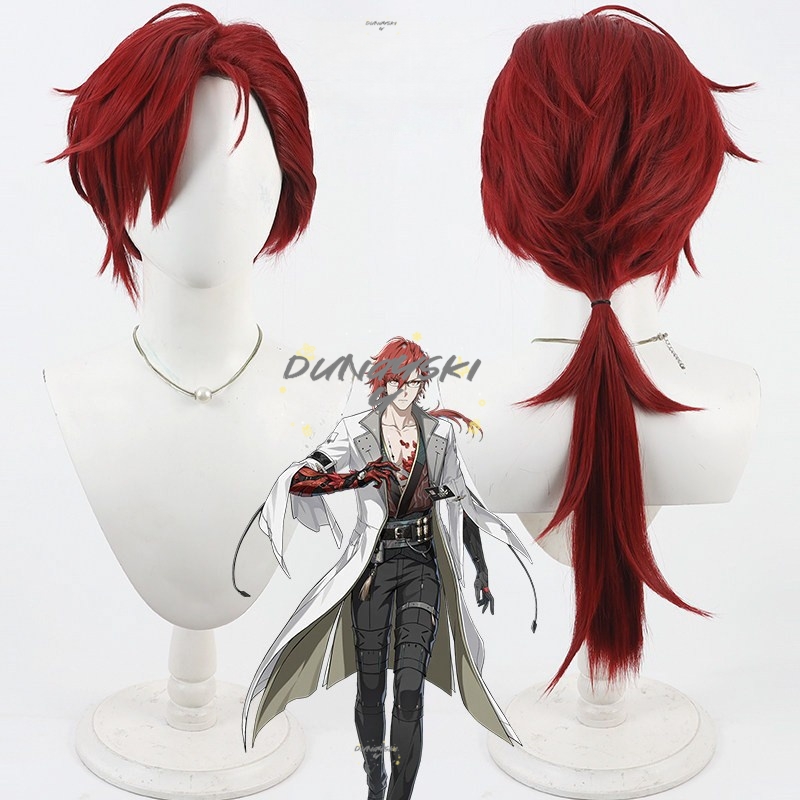 Mortefi Long Red Cosplay Wig W - Anime Cosplay With Red Hair avaliação e preço
